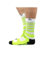 LCF CHAUSSETTES Coyote Acid RUN Jaune Fluo U