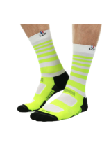 LCF CHAUSSETTES Coyote Acid RUN Jaune Fluo U