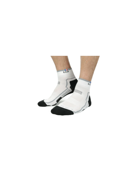 LCF CHAUSSETTES Coyote MID Run Blanc U