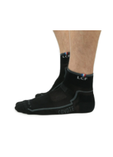 LCF CHAUSSETTES Coyote MID Run Noir/Gris M