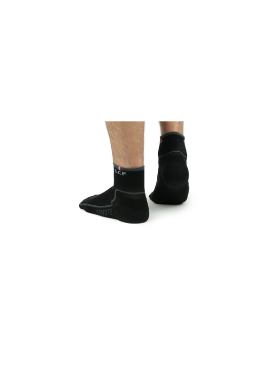 LCF CHAUSSETTES Coyote MID Run Noir/Gris M