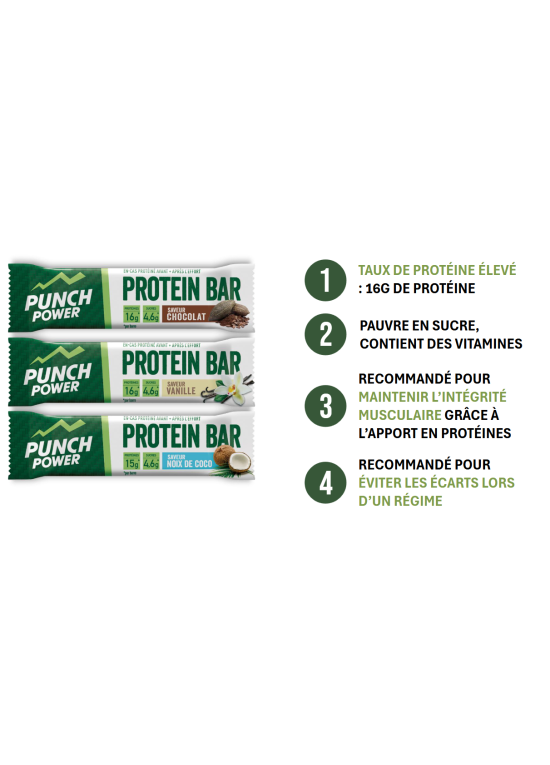 PUNCH POWER PROTEIN BAR VANILLE