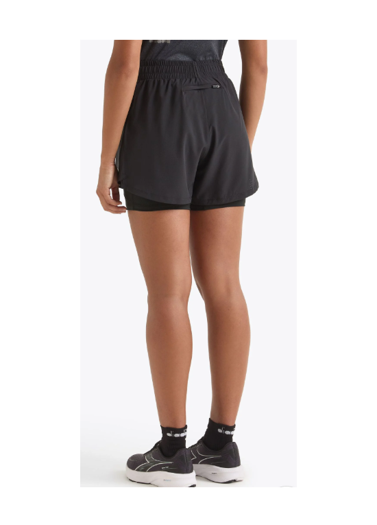 DIADORA SHORT 2IN1 5 RUN CREW W