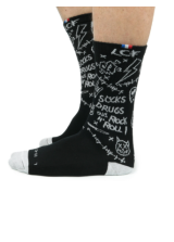 LCF CHAUSSETTES Tennis Graffiti Noir M