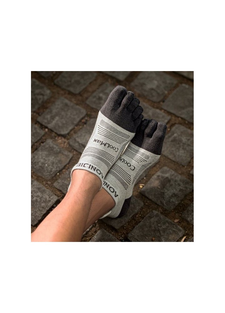 AONIJIE Chaussettes cinq orteils COOLMAX coupe basse
