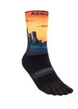 AONIJIE Paire de chaussettes longues à cinq orteils
