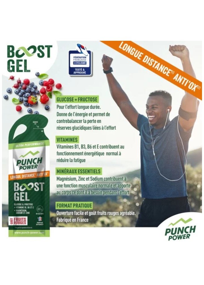 PUNCH POWER BOOST GEL - FRUITS ROUGES