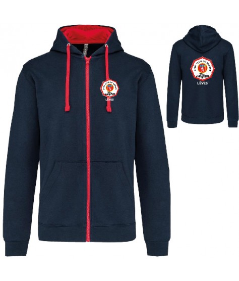 VESTE ZIPPEE CAPUCHE HOMMES...