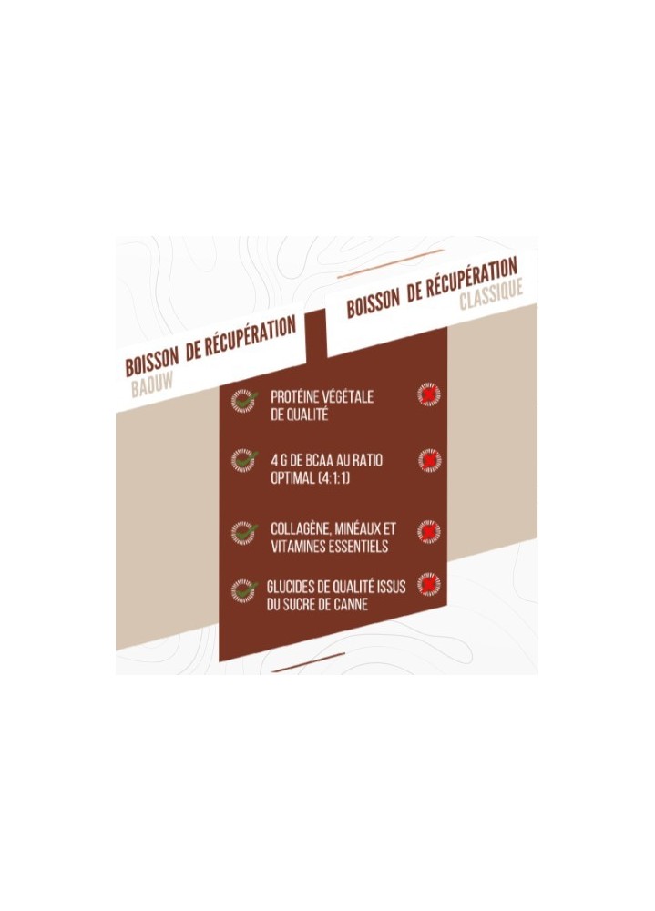 BAOUW Boissons Récupération Chocolat - Noisette