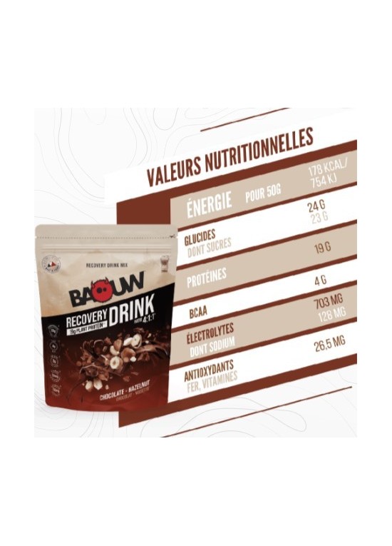 BAOUW Boissons Récupération Chocolat - Noisette