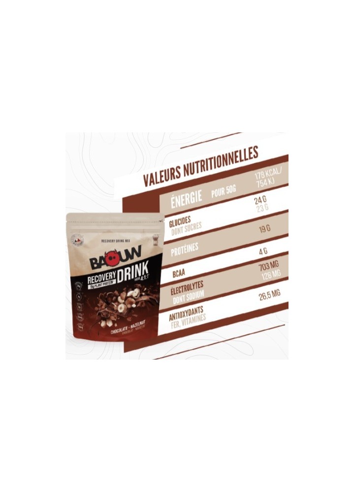 BAOUW Boissons Récupération Chocolat - Noisette