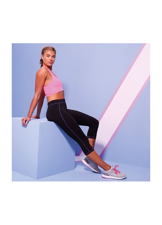 AWDIS CAPRI COOL GIRLIE NOIR/PINK W