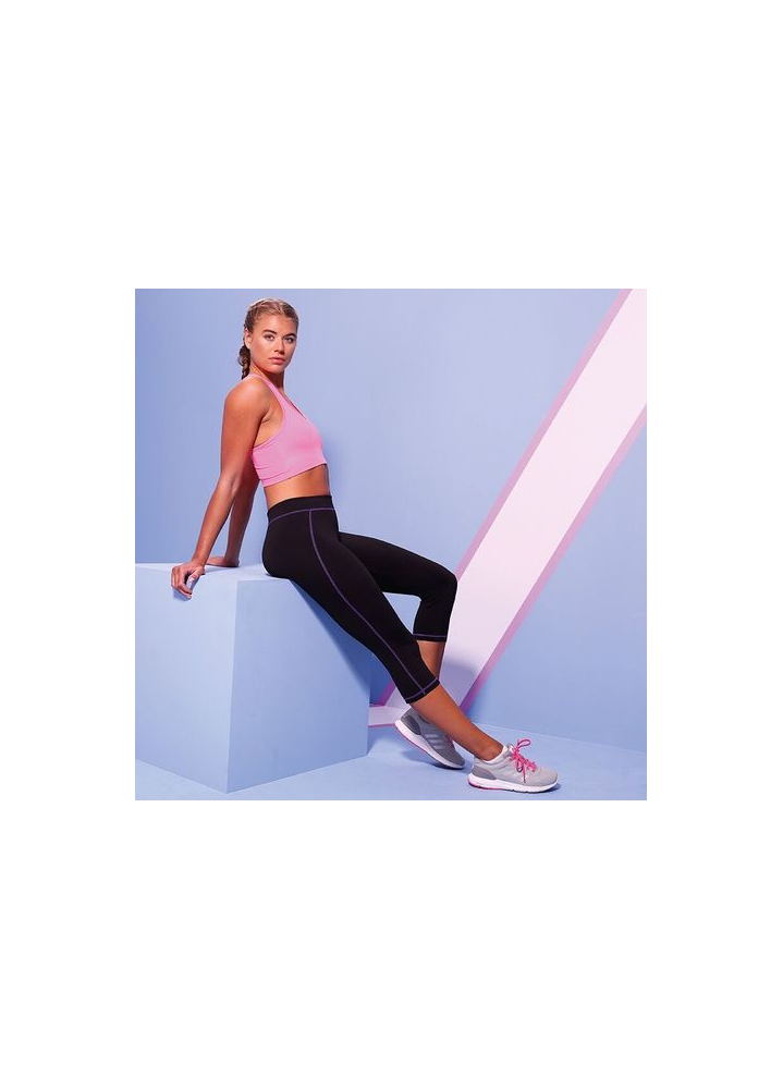 AWDIS CAPRI COOL GIRLIE NOIR/PINK W