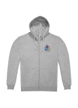 SWEAT À CAPUCHE ZIPPÉ + FLOCAGE DOS GPS GEOCACHING UNISEXE