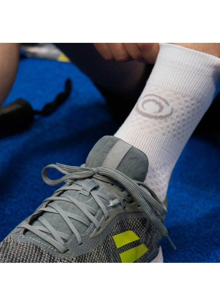 BV SPORT Chaussettes Padel haute Blanc/Gris