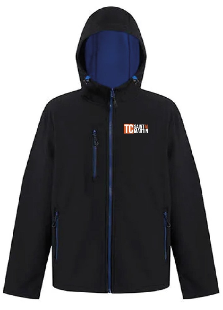 VESTE À CAPUCHE SOFTSHELL ADULTES TC SAINT-MARTIN