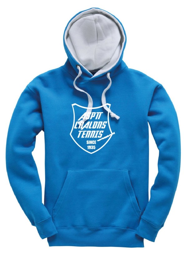 SWEAT À CAPUCHE BICOLORE ADULTES ASPTT TENNIS