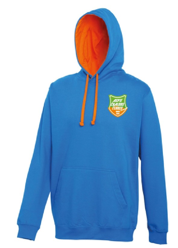 SWEAT À CAPUCHE BICOLORE ADULTES ASPTT TENNIS