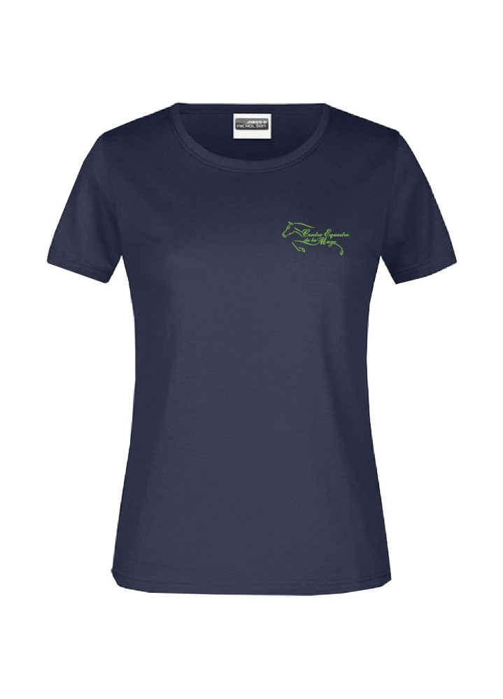 T-SHIRT COTON FEMMES COEUR CENTRE ÉQUESTRE DE LA MUZE