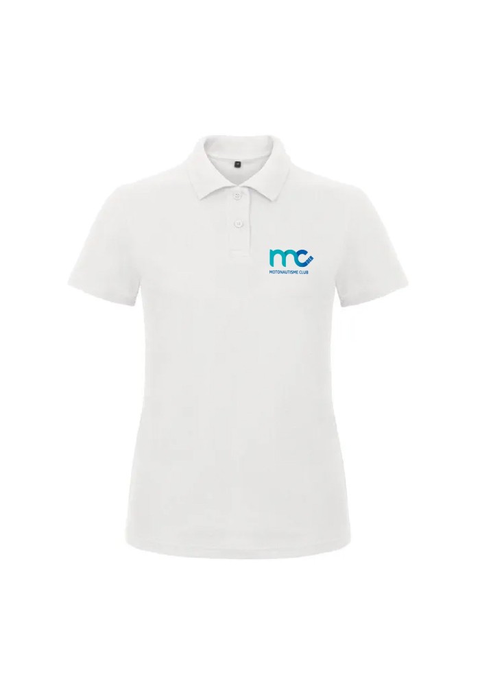 POLO COTON FEMMES FLOCAGE COEUR MOTONAUTISME CLUB DU DER