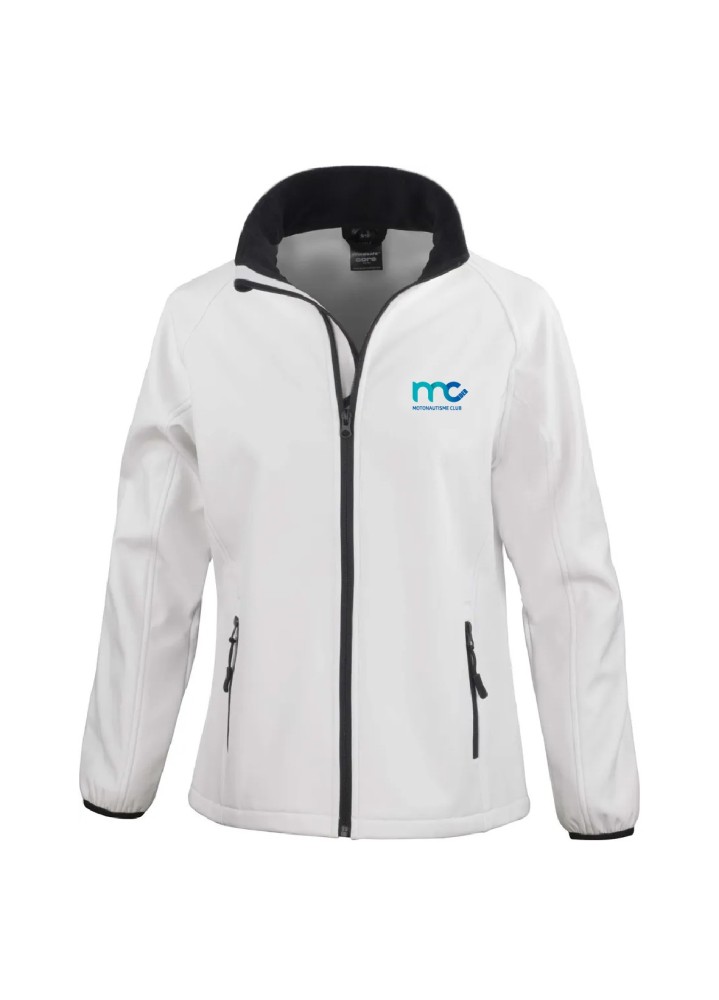 SOFTSHELL MANCHES LONGUES FEMMES FLOCAGE COEUR MOTONAUTISME CLUB DU DER