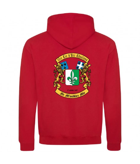 SWEAT BICOLORE FLOCAGE DOS...