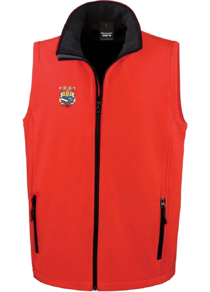 GILET SOFTSHELL HOMME FLOCAGE ANTI-COEUR 1ère COMPAGNIE D'ARC