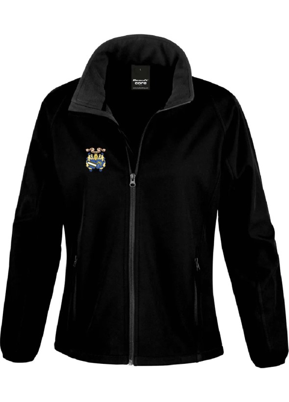 VESTE SOFTSHELL FEMME FLOCAGE ANTI-COEUR 1ère COMPAGNIE D'ARC