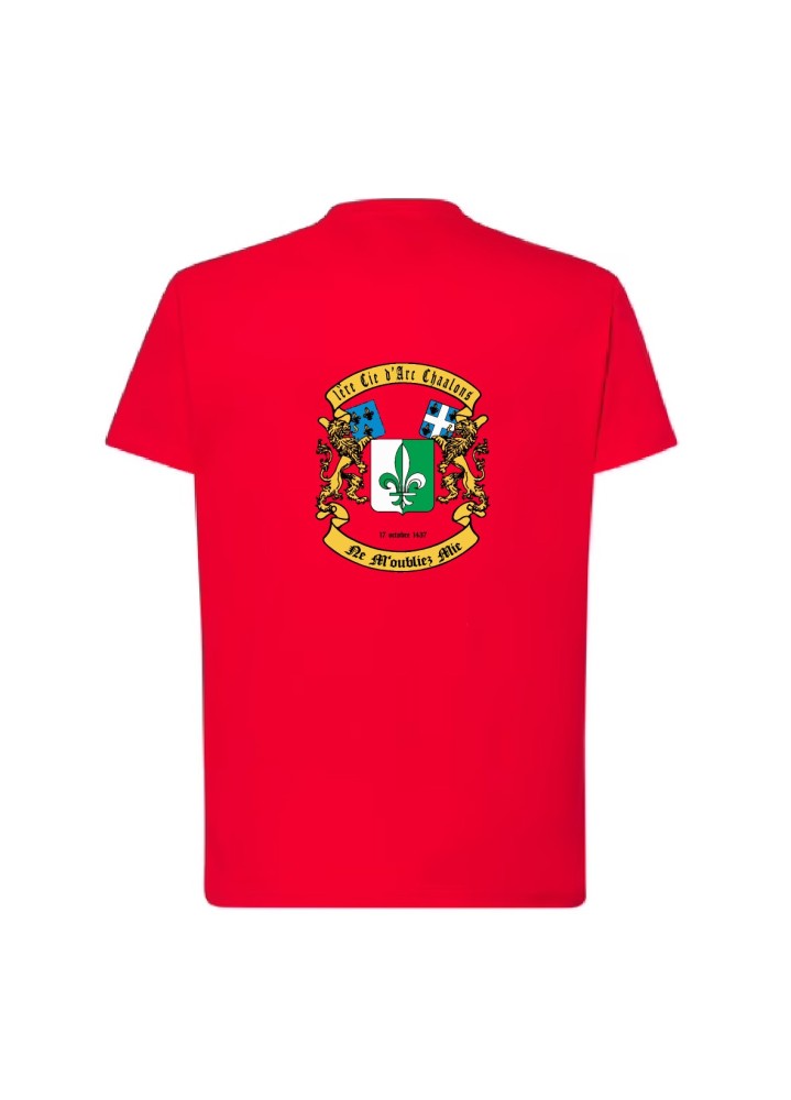 T-SHIRT COTON HOMME FLOCAGE DOS 1ère COMPAGNIE D'ARC