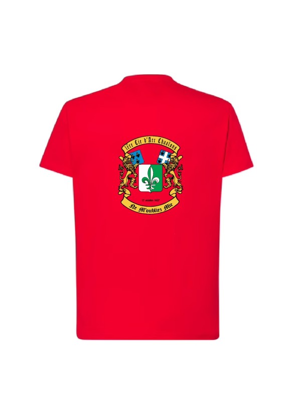 T-SHIRT COTON HOMME FLOCAGE DOS 1ère COMPAGNIE D'ARC