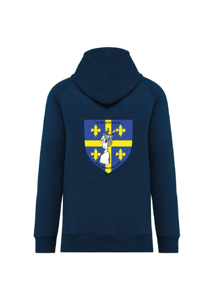 VESTE À CAPUCHE ZIPÉE ADULTE FLOCAGE DOS ADULTES SDIS 51