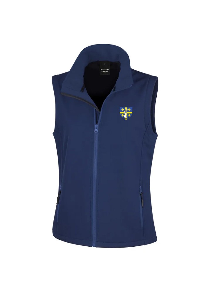 GILET SOFSHELL FLOCAGE COEUR FEMME SDIS 51