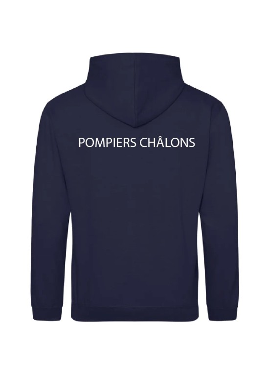 SWEAT À CAPUCHE FLOCAGE COEUR + DOS HOMME SDIS 51