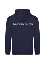 SWEAT À CAPUCHE FLOCAGE COEUR + DOS HOMME SDIS 51