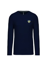 T-SHIRT MANCHES LONGUES HOMME FLOCAGE COEUR + DOS SDIS 51