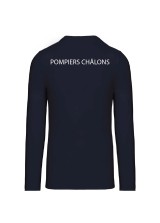 T-SHIRT MANCHES LONGUES HOMME FLOCAGE COEUR + DOS SDIS 51
