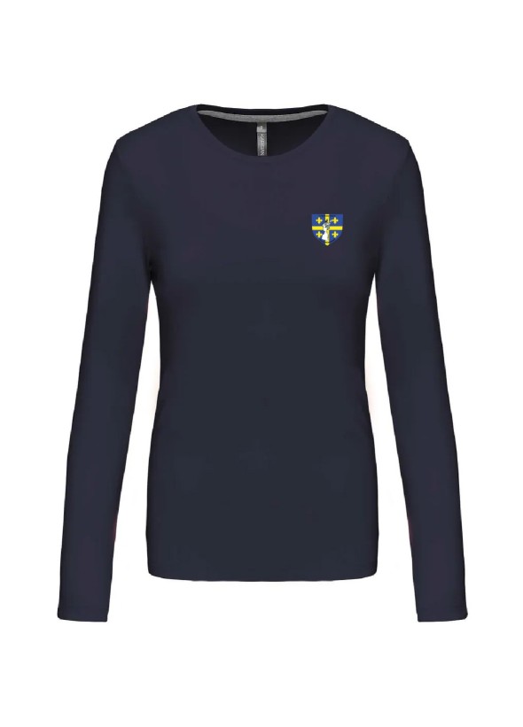 T-SHIRT MANCHES LONGUES FEMME FLOCAGE COEUR + DOS SDIS 51