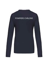 T-SHIRT MANCHES LONGUES FEMME FLOCAGE COEUR + DOS SDIS 51