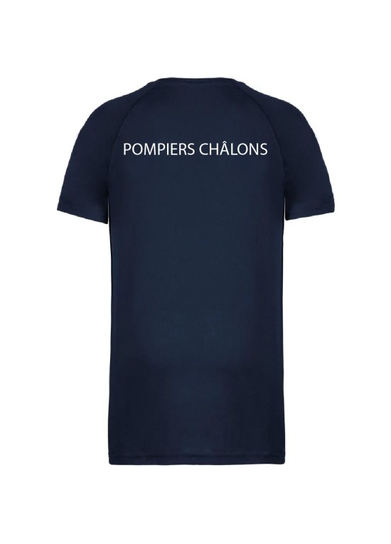 T-SHIRT RESPIRANT HOMME FLOCAGE COEUR + DOS SDIS 51