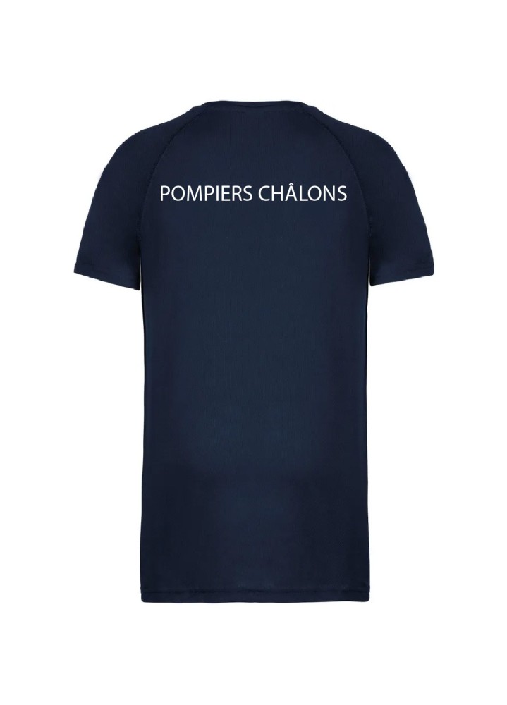 T-SHIRT RESPIRANT HOMME FLOCAGE COEUR + DOS SDIS 51