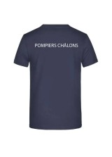 T-SHIRT COTON HOMME FLOCAGE COEUR + DOS SDIS 51