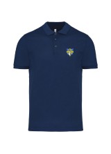 POLO MANCHES COURTES HOMME FLOCAGE COEUR + DOS SDIS 51