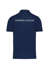 POLO MANCHES COURTES HOMME FLOCAGE COEUR + DOS SDIS 51