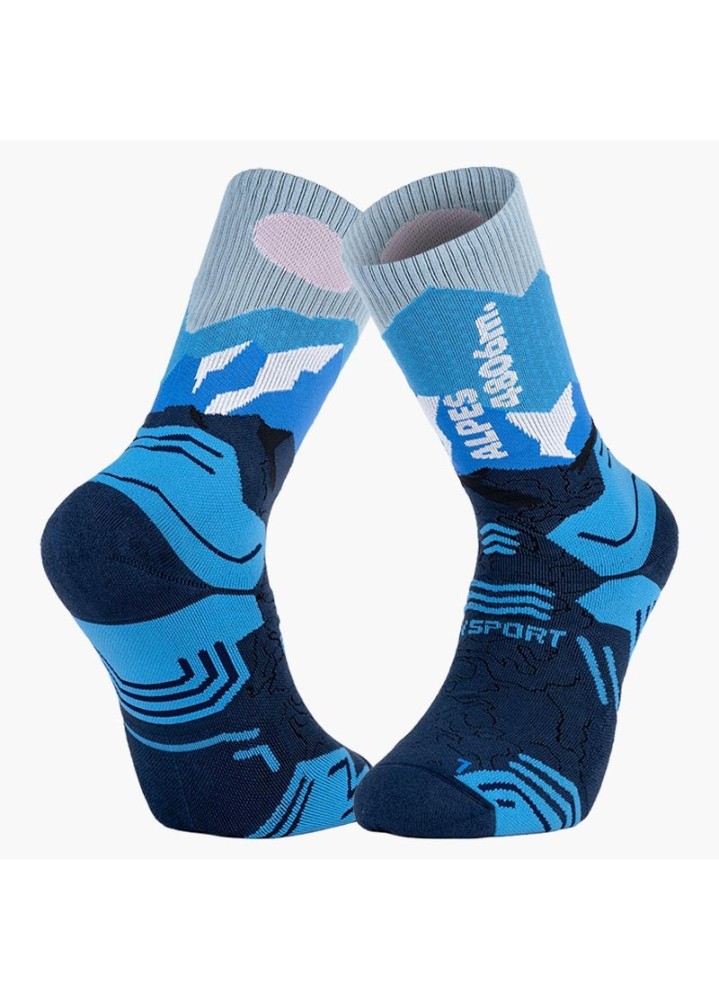 BV SPORT CHAUSSETTES TREK SUMMIT LYOCELL ALPES BLEU