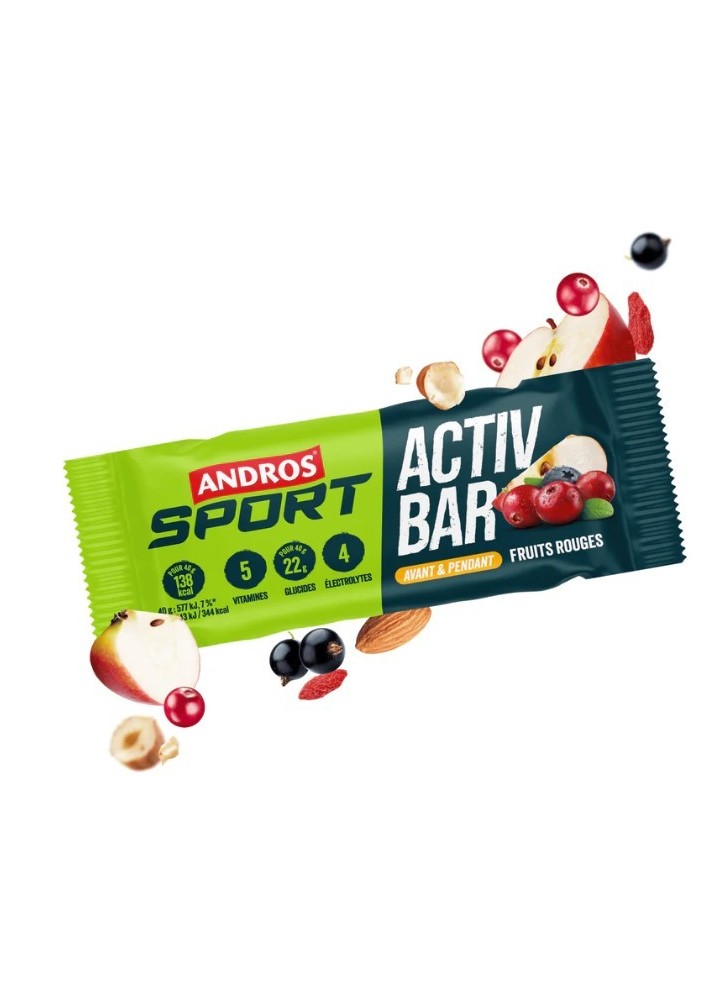 ANDROS SPORT ACTIV BAR FRUITS ROUGES