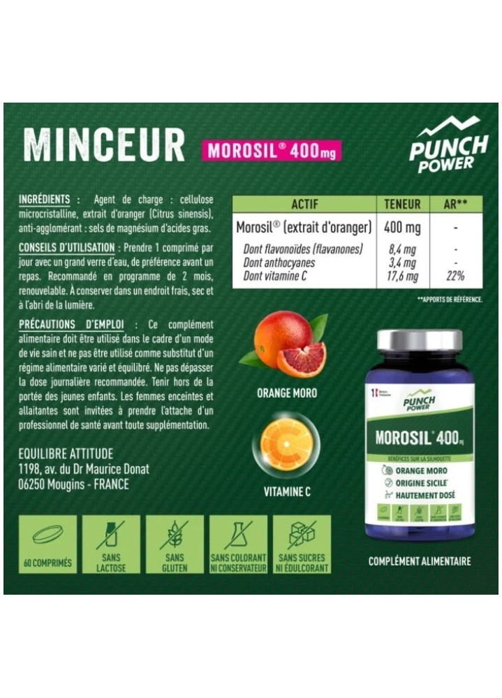 PUNCH POWER MINCEUR MOROSIL 60 COMPRIMES