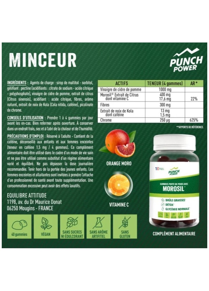 PUNCH POWER Morosil 40 gummies