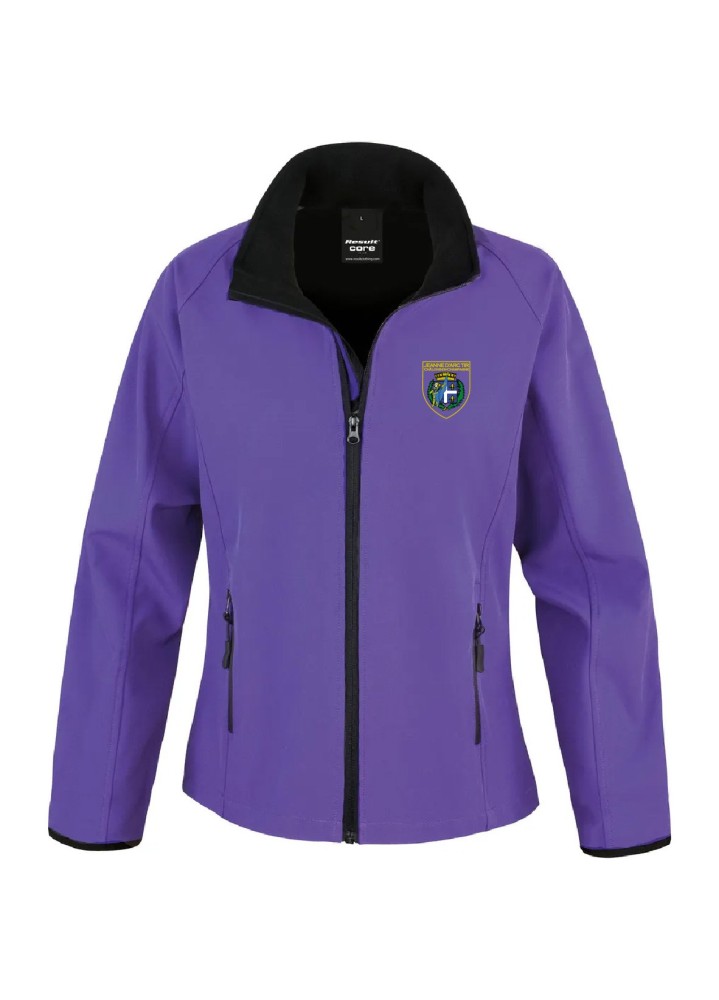 VESTE SOFTSHELL FEMME FLOCAGE COEUR LA JEANNE D'ARC TIR