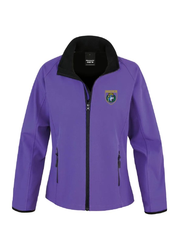 VESTE SOFTSHELL FEMME FLOCAGE COEUR LA JEANNE D'ARC TIR