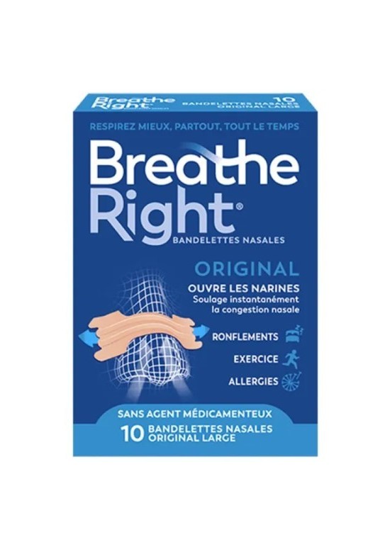 BREATHE RIGHT BANDELETTES NASALES ORIGINAL